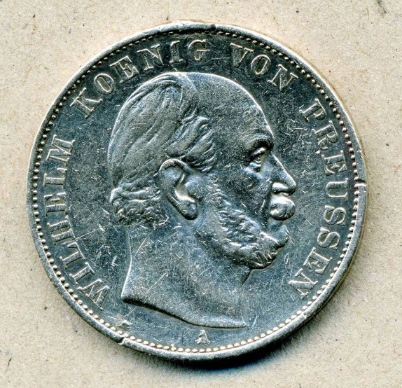 1871年 - プロイセン ターラー ヴィルヘルム1世 Wikipedia ドイツ