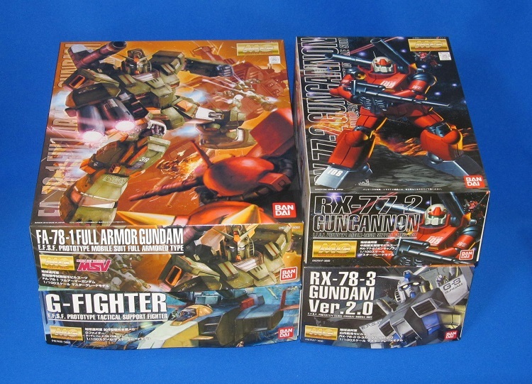 MG 4体セット G-3ガンダム2.0 ガンキャノン フルアーマーガンダム G 