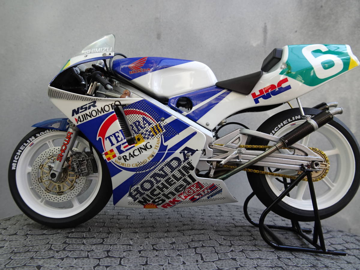 ジャンク】タミヤ AJINOMOTO ホンダ NSR250 1990 プラモデル(完成品