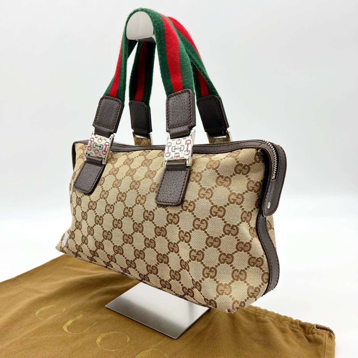1円【美品・激レア】GUCCI グッチ がま口 シェリーライン GG柄 