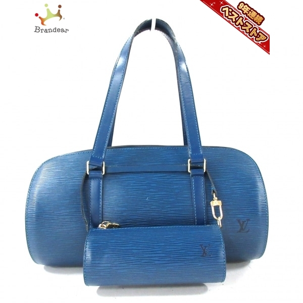 ルイヴィトン LOUIS VUITTON ハンドバッグ M52225 スフロ レザー（LVロゴの刻印入り） トレドブルー MI0937 バッグ エピ