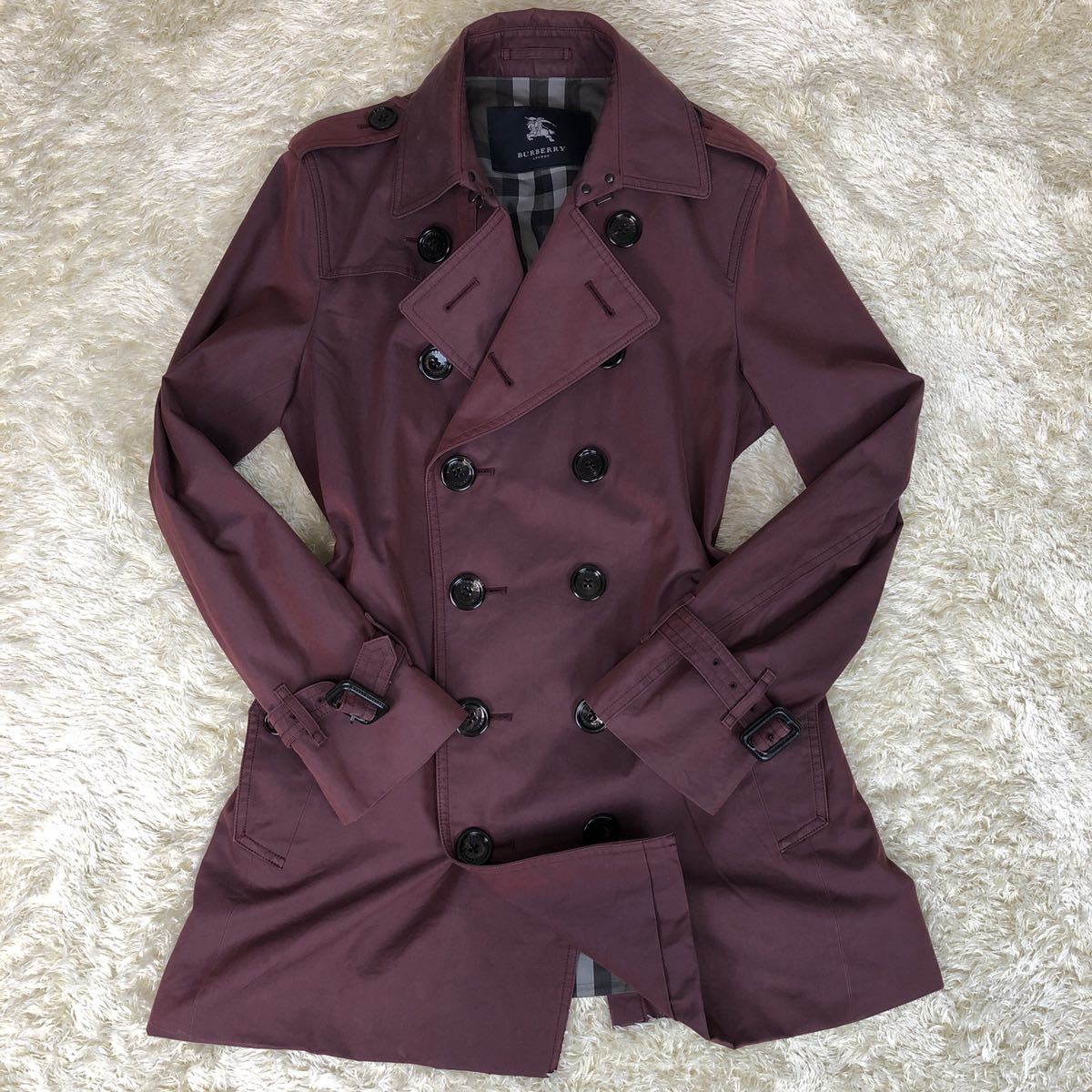 最終値下げ【美品】バーバリー ロンドン コート 140 覗か ノバチェック  