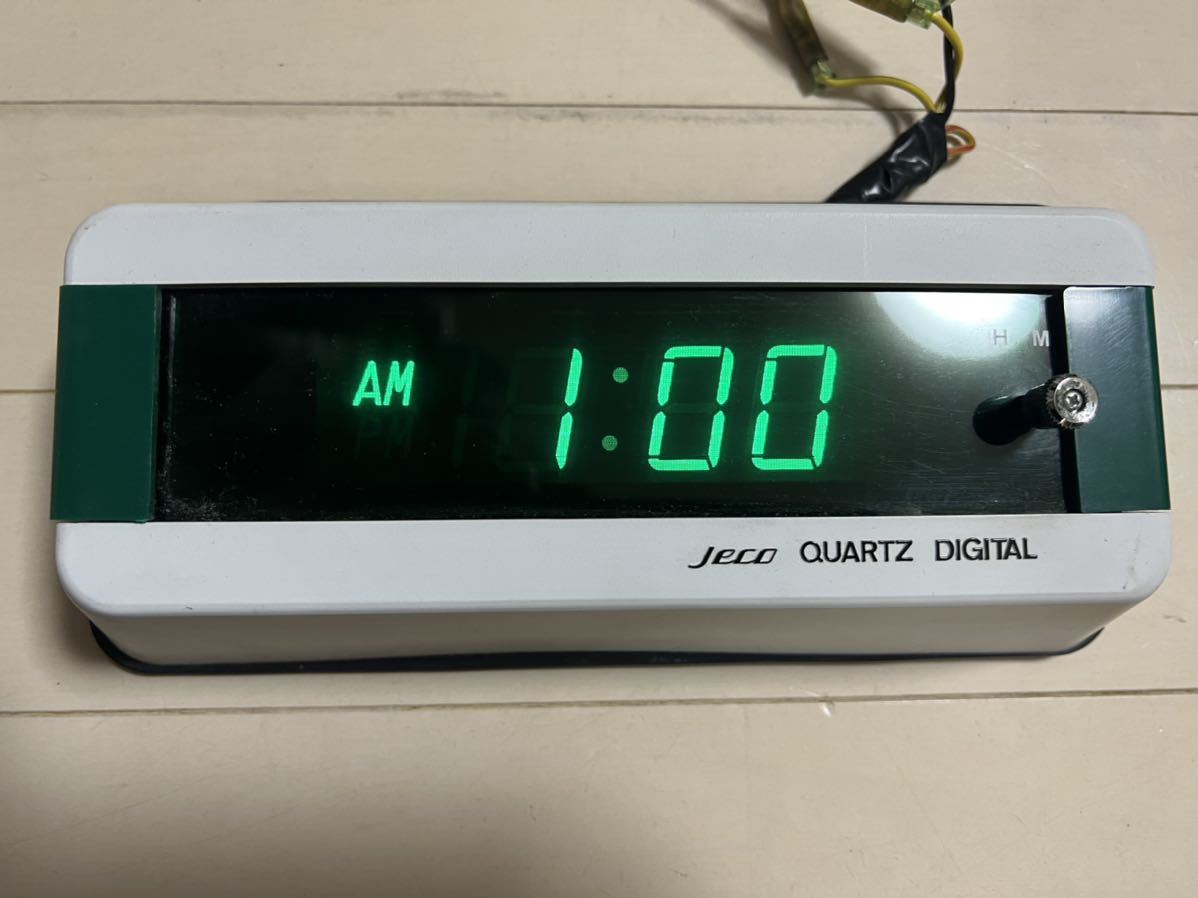 当時物観光バスのデジタル時計 Jeco製 デコトラック野郎レトロ 中央 