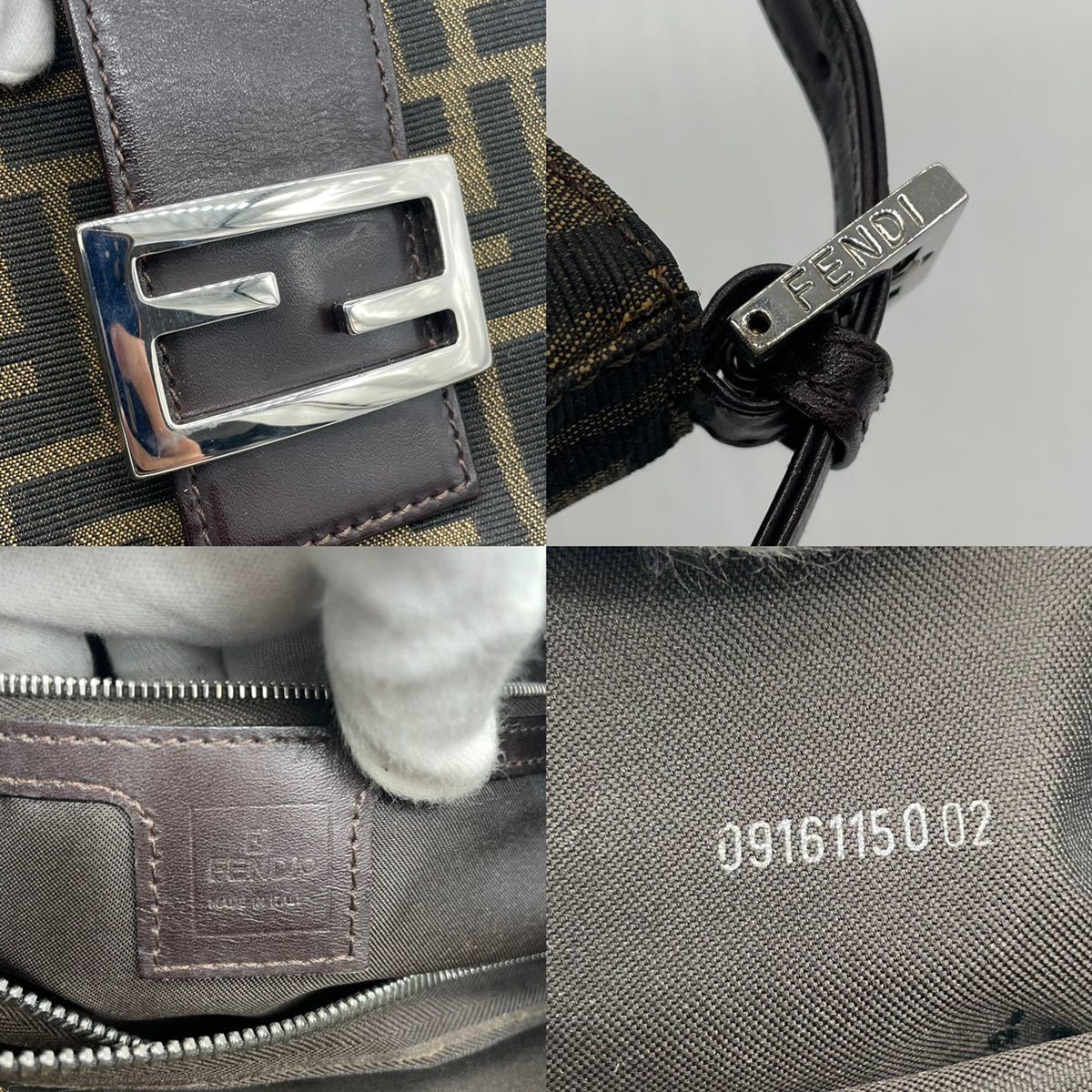 1円 【良品】 フェンディ FENDI ショルダーバッグ マンマバケット 