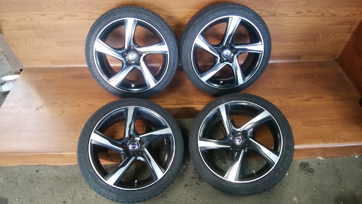 U#760 ボルボ V60 T4 Rデザイン 2013年 純正風 アルミホイール/タイヤ4 