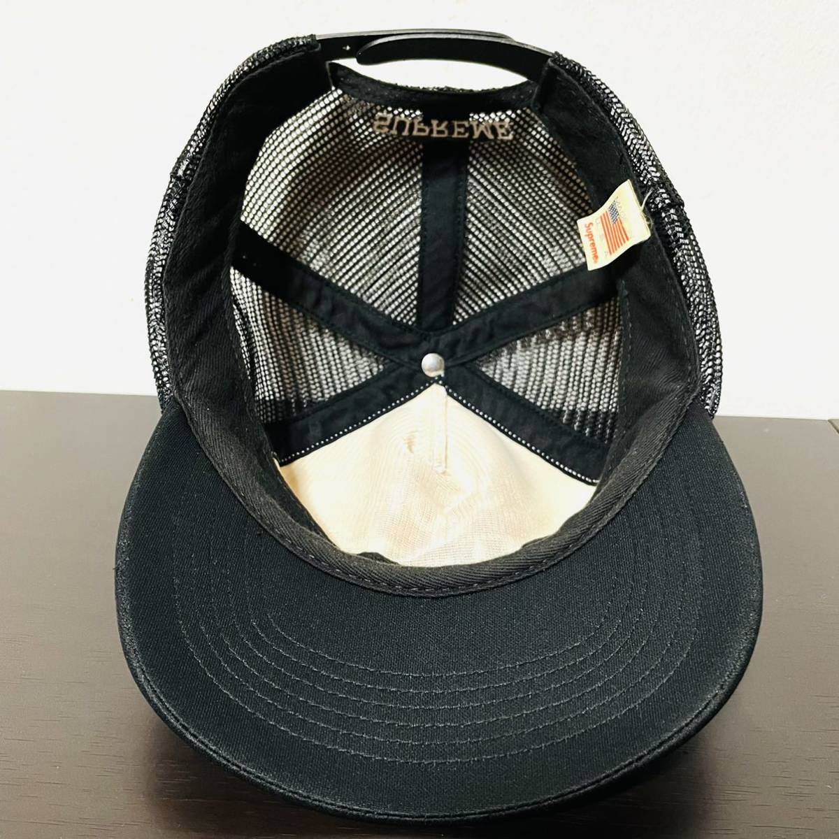 Supreme ANTIHERO Mesh Back 5 Panel Cap Black 14ss 黒 ANTI HERO 