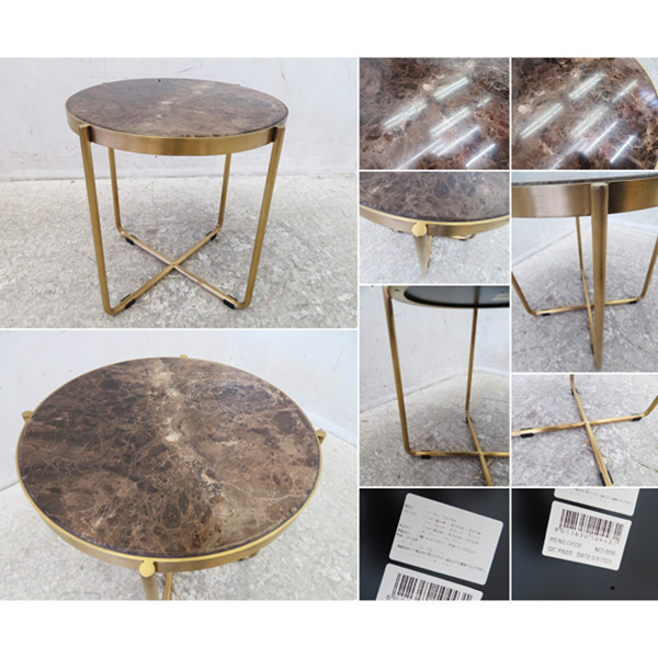 展示品 クラッシュゲート ノットアンティークス マーブルリビングテーブル 60㎝ 展示品 クラッシュゲート ノットアンティークス マーブルリビング