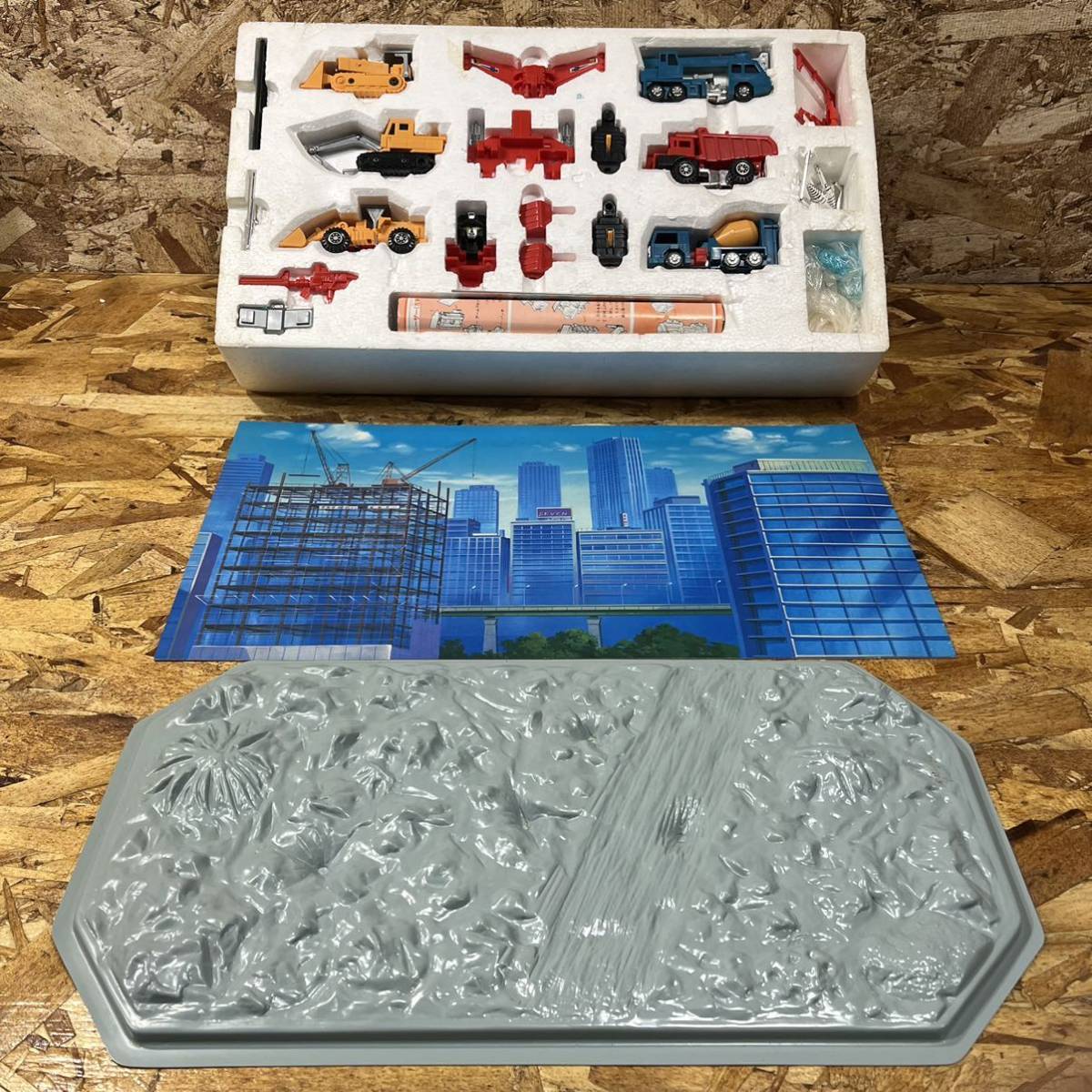 ☆1円〜 TAKARA タカラ ダイアクロン 建設車ロボ ビルド合体 6体セット