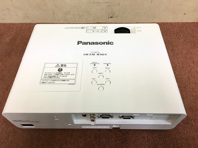 MHD01352相 パナソニック 業務用 液晶プロジェクター PT-LW376J 使用