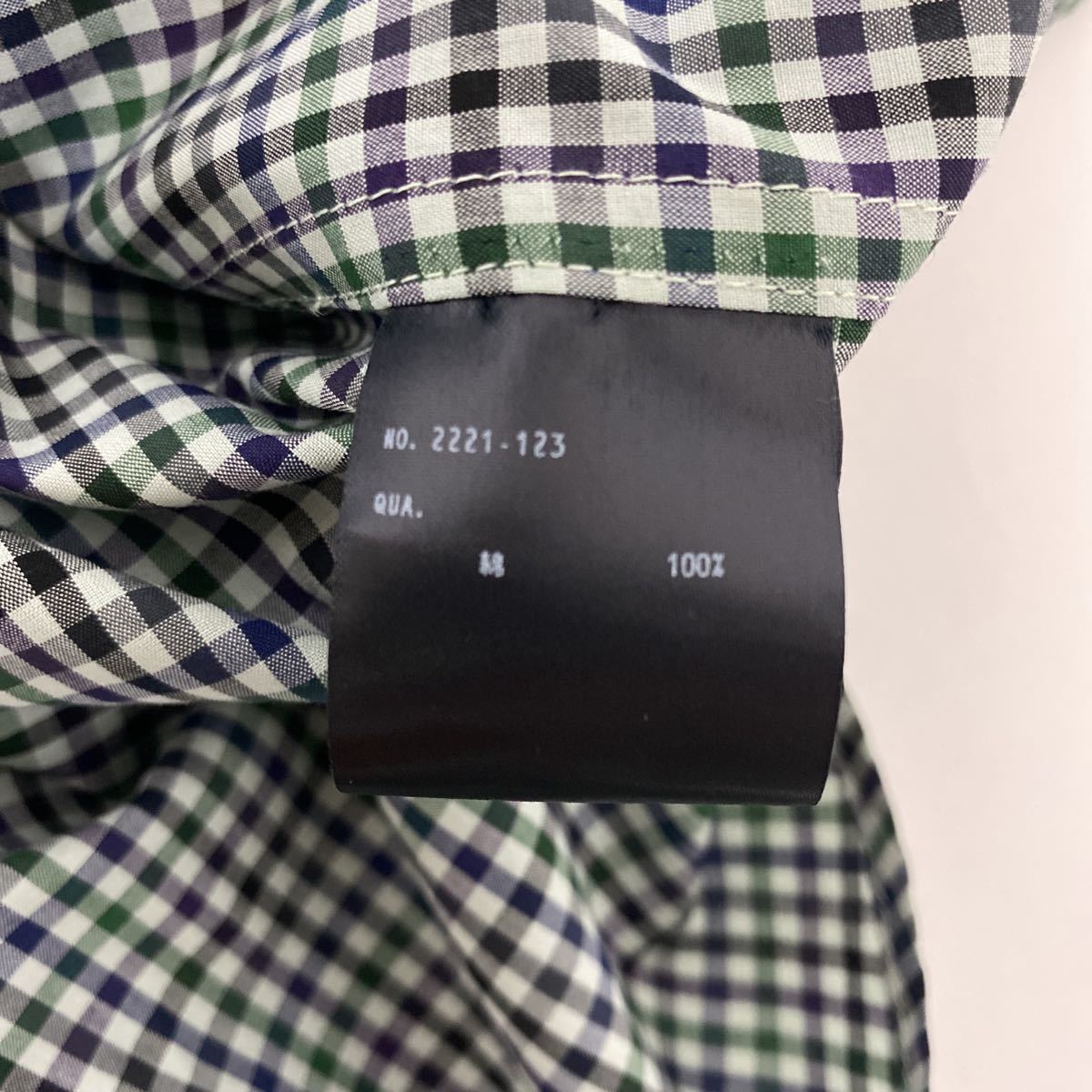 美品 21 aw lad musician BIG shirt 44 チェック ビッグ シルエット