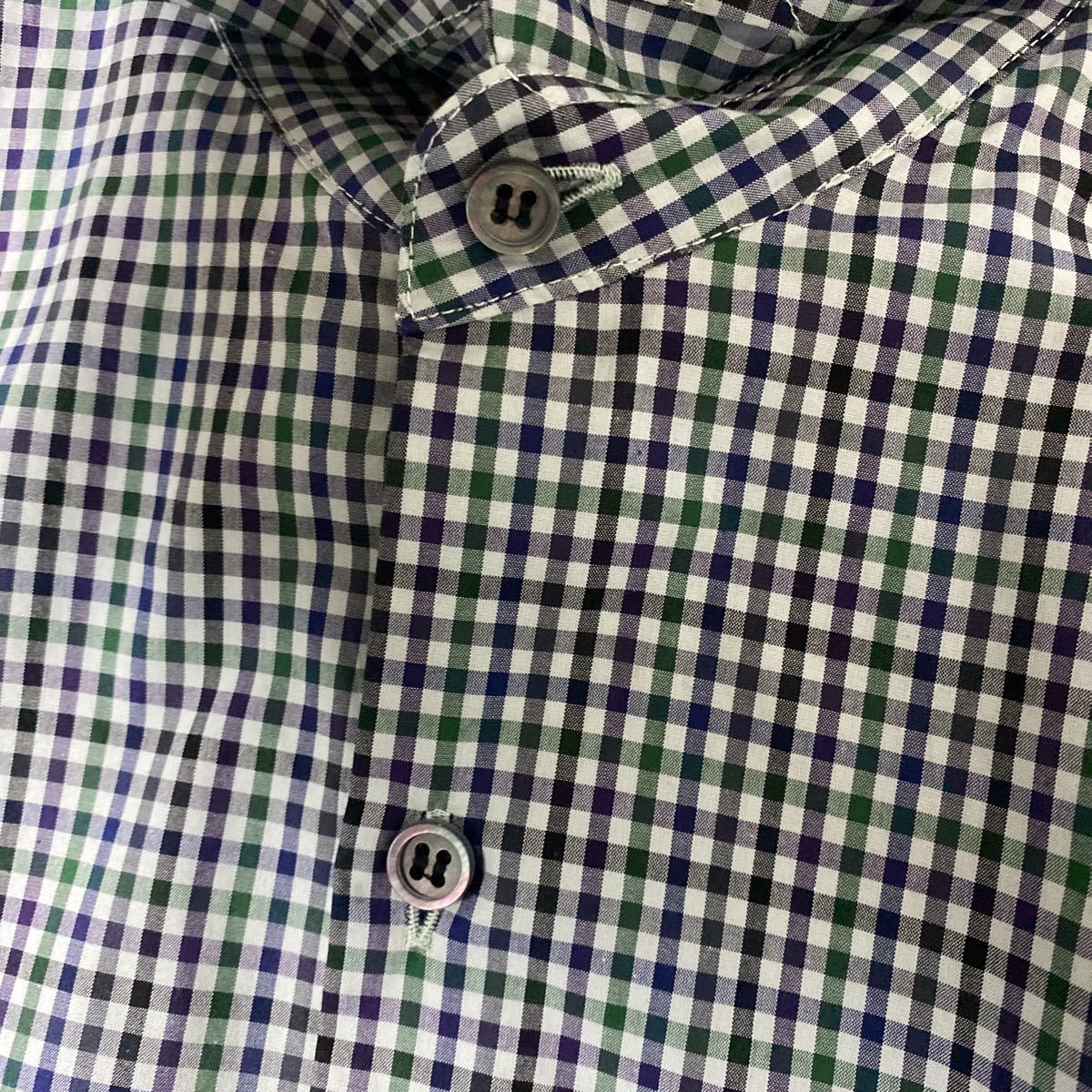 美品 21 aw lad musician BIG shirt 44 チェック ビッグ シルエット