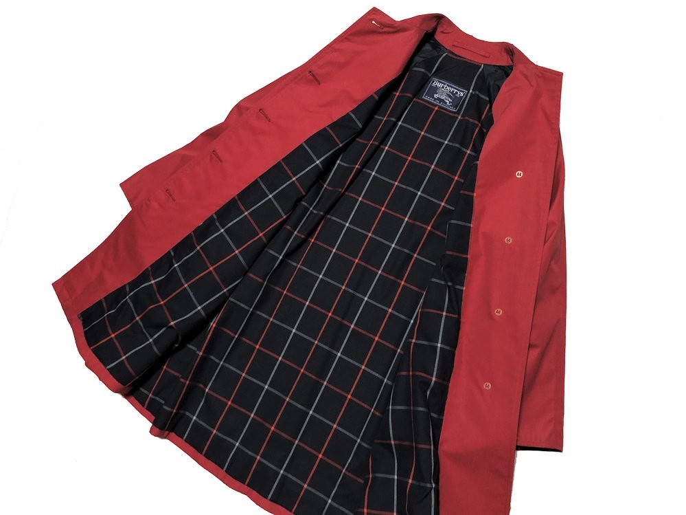 英国製 美品 ヴィンテージ 90s Burberrys バーバリー ステンカラー 