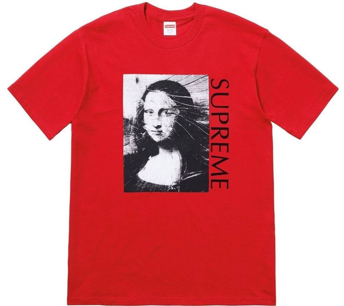 送料無料 Supreme 18SS Mona Lisa Tee シュプリーム モナリザ Tシャツ M 赤