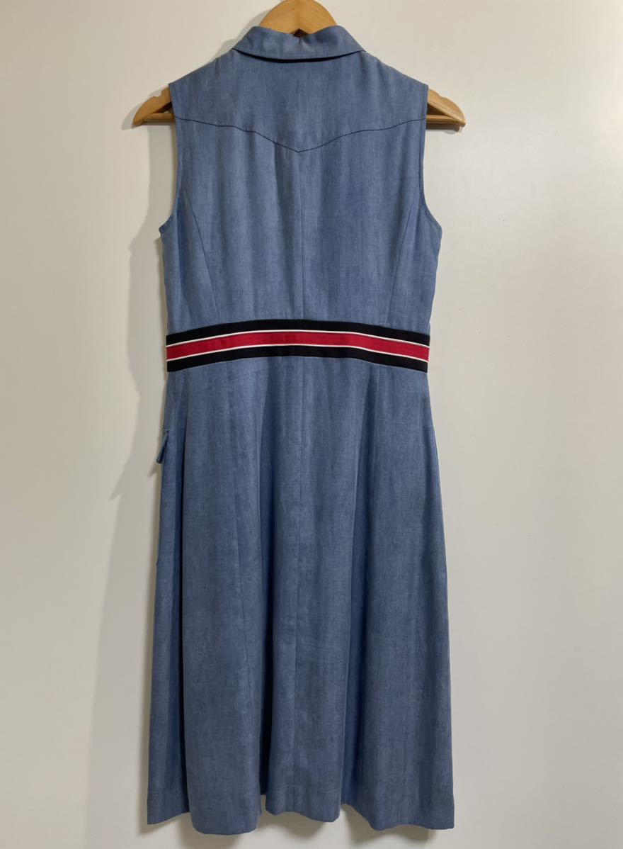 LOVELESS ラブレス ノースリーブ シャツワンピース ミモレ丈 size 36 