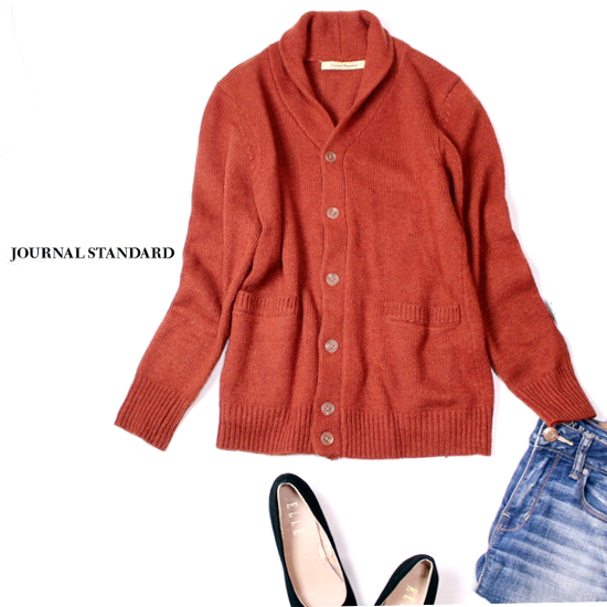 美品 JOURNAL STANDARD ジャーナル スタンダード 厚手 ショールカラー 