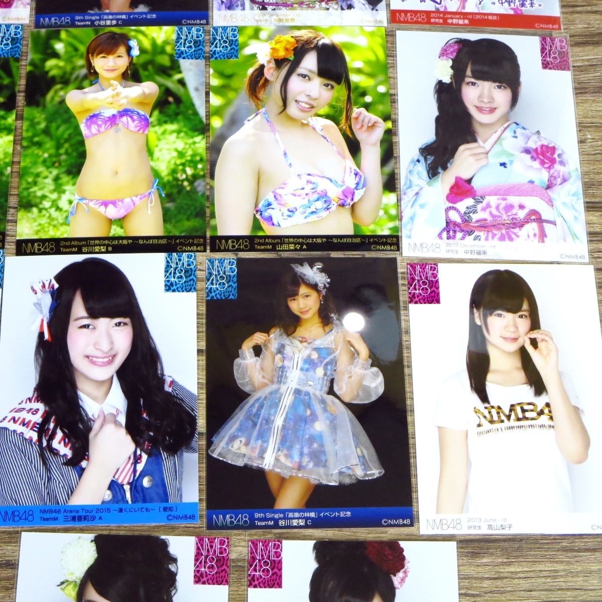 ☆NMB48 生写真 大量セット 市川美織 谷川愛梨 山田菜々 村瀬紗英 薮下 