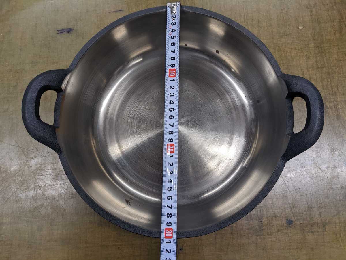 □未使用品□希少□山王堂□天ぷら鍋□久慈砂鉄□調理器具□(てんぷら