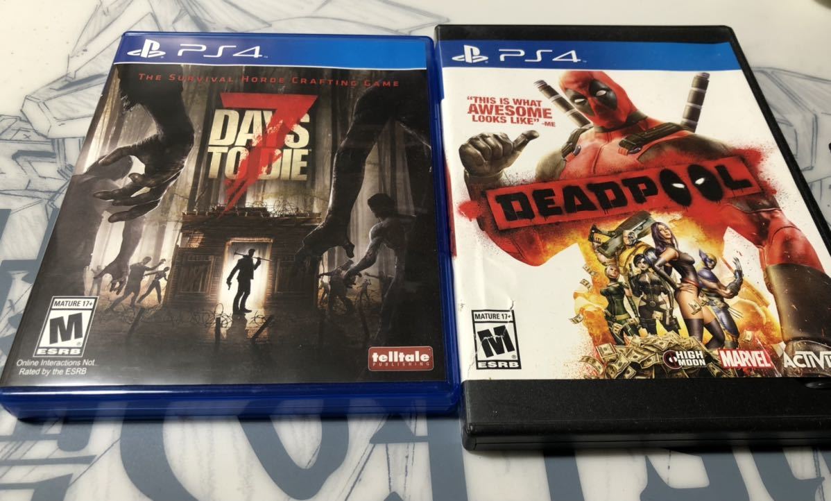 PS4ソフト 7DAYS TO DIE (北米版)オマケ デットプール!!(北米版)(PS4 