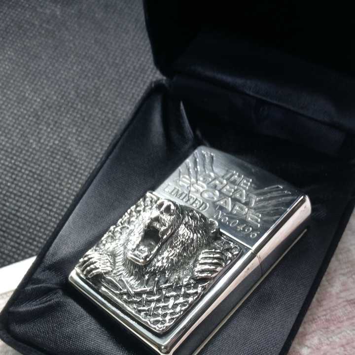 ☆11 熊 猛獣グリズリー『THE GREAT ESCAPE重厚アイコン』限定品 Zippo 