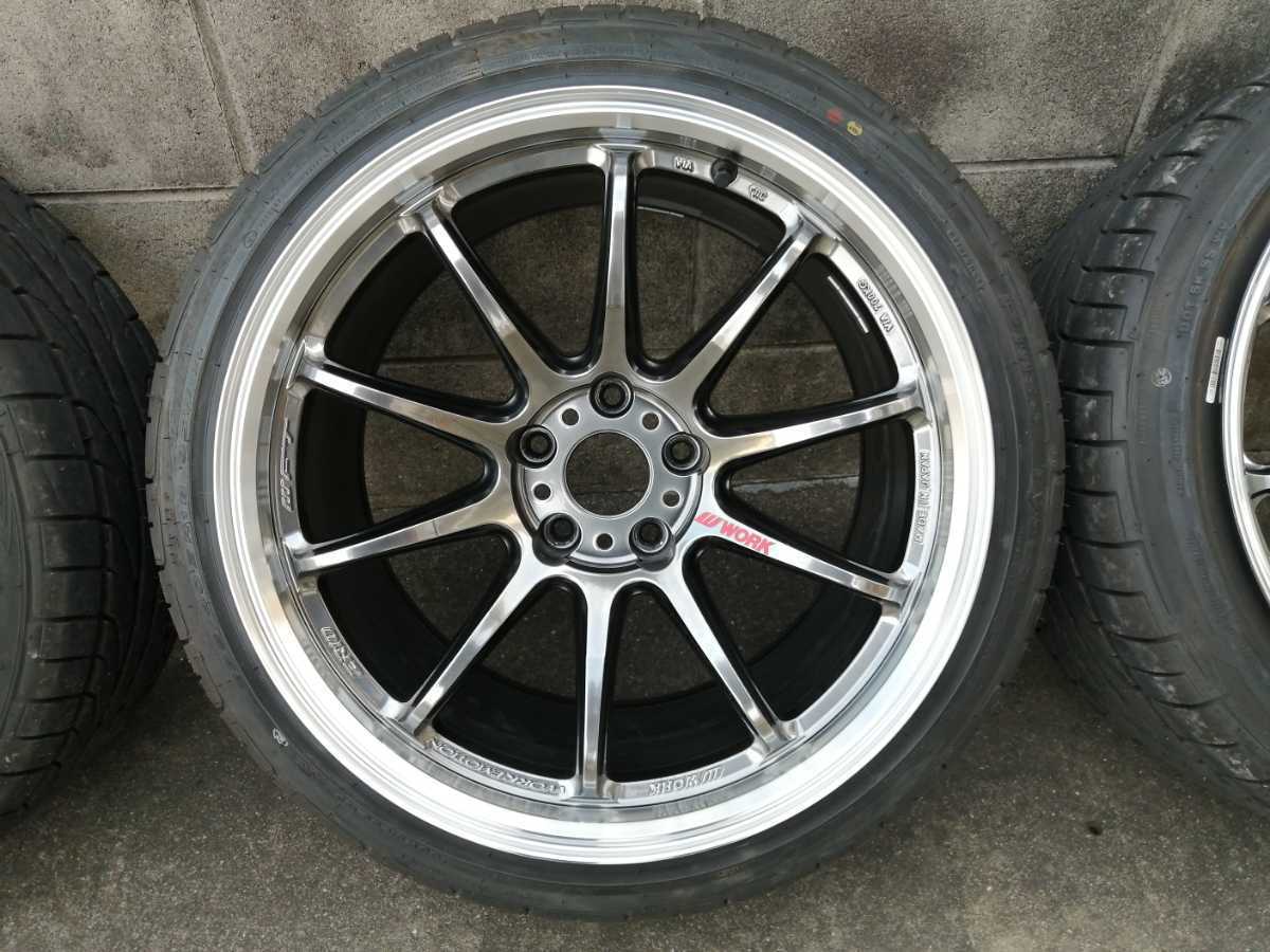WORKエモーションZR10 9.5J+12、10.5J+12 225/40 235/40 走行少美品 