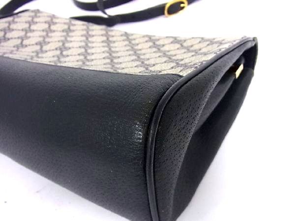 1円 GUCCI グッチ 116 02 067 オールドグッチ ヴィンテージ PVC×レザー