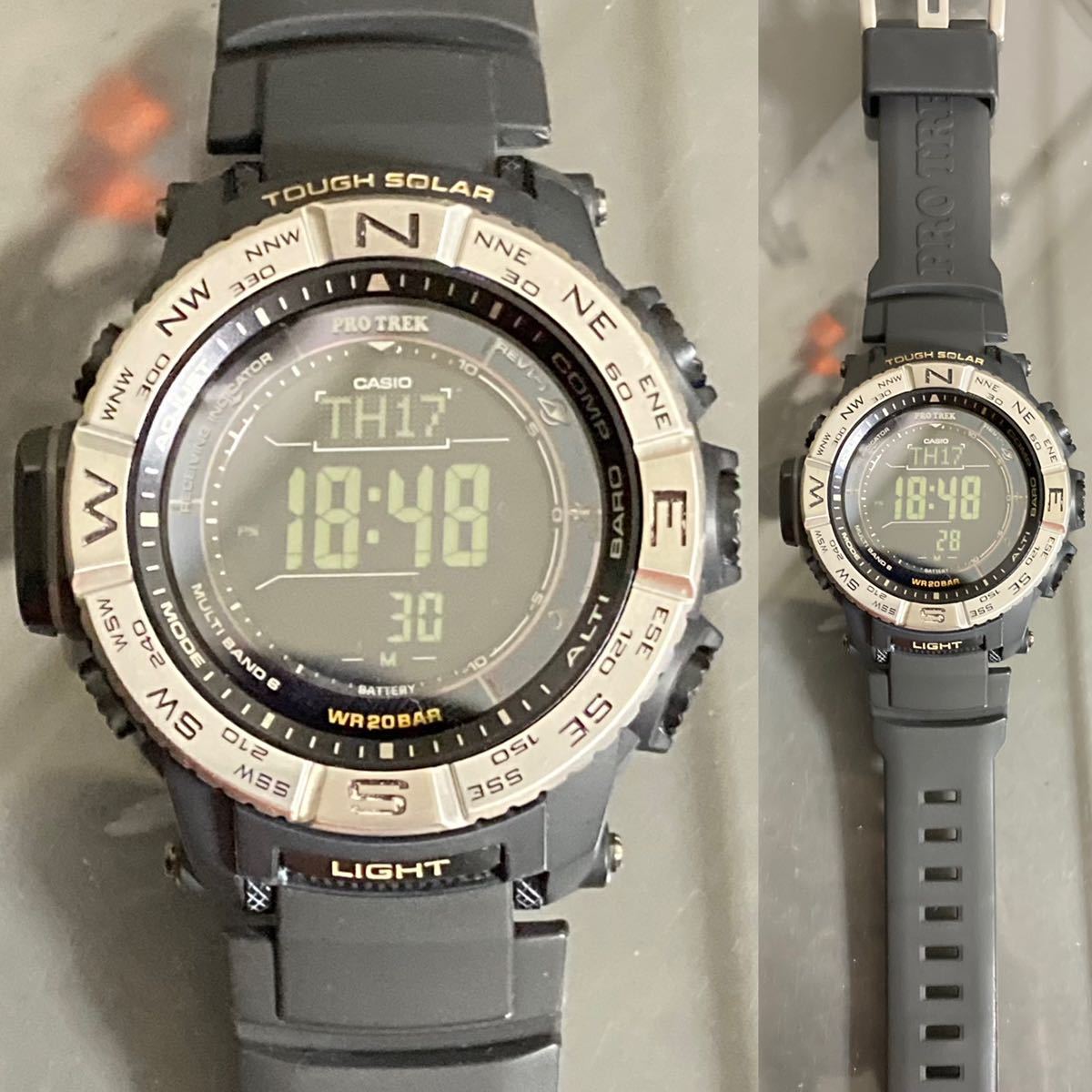 極美品 箱説タグ付PROTREK PRW-3510-1JF タフソーラー 電波受信 電波  