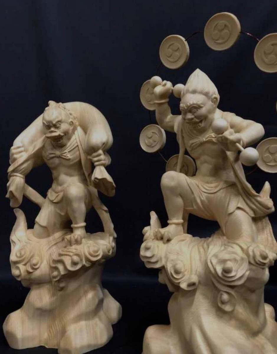 ◇鶴鳴堂◇時代物 マンモス芯料 群象紋彫り件 極細工 古置物 古擺件 古
