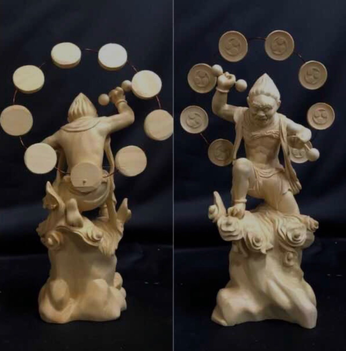 井波彫刻 最新作 総檜材 仏教工芸品 木彫仏教 精密彫刻 極上品 仏師で
