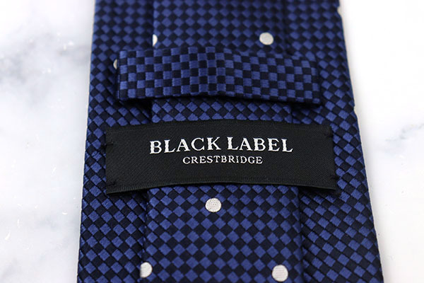 美品/即決】 ブラックレーベル クレストブリッジ ドット柄 水玉柄 光沢