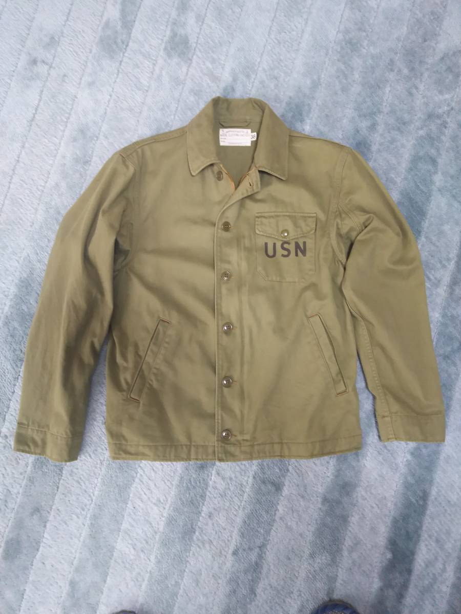 美品 トイズマッコイ USN ユーティリティージャケット 38(38インチ