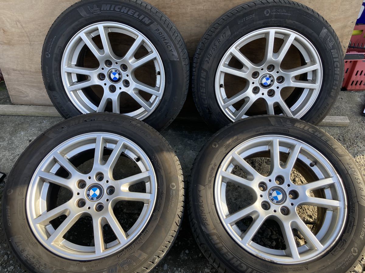 大人気，限定セール BMW純正アルミ BBS製 17インチ 17x8J IS46 PCD120 5穴 ミシュラン PRIMACY4 235/55R17 19年製 4本(ラジアルタイヤ)｜売買されたオークション情報、yahooの商品情報をアーカイブ公開 - オークファン 5穴