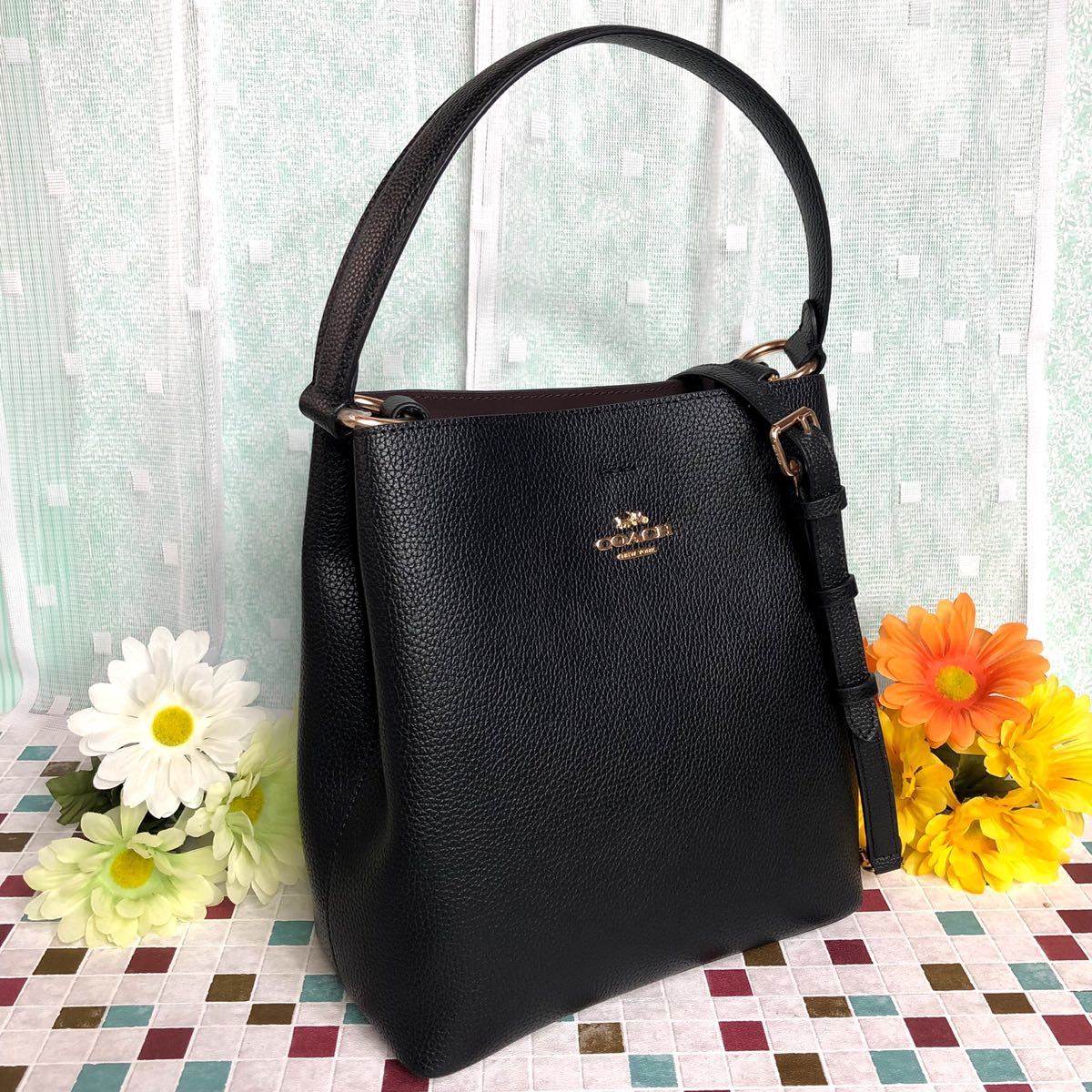 ショルダーバッグ COACH コーチ タウンバケット バケット タウン スモール 0 レザー ブラック 新品 [コーチ COACH(コーチ) &frasl; 公式通販 クロス