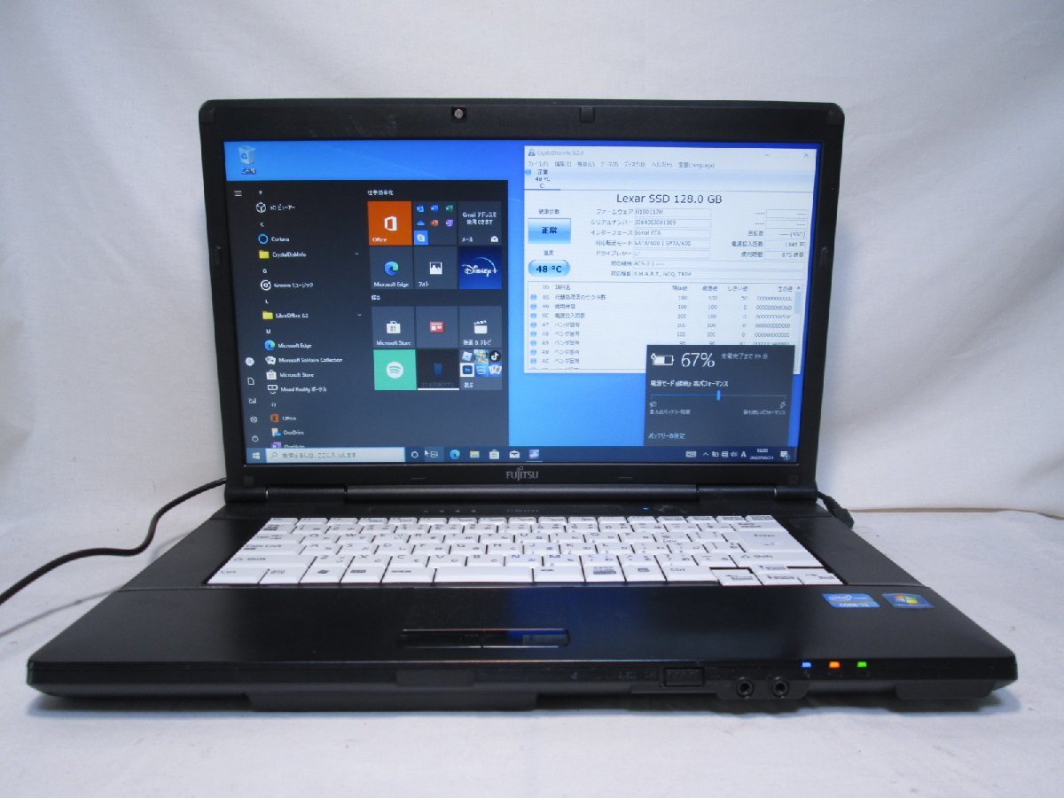富士通 LIFEBOOK A A561/D FMVNA5CE Core i3 2350M 2.3GHz 4GB 128GB 富士通 LIFEBOOK A A561/D FMVNA5CE Core i3 2350M 2.3GHz 4GB 128GB