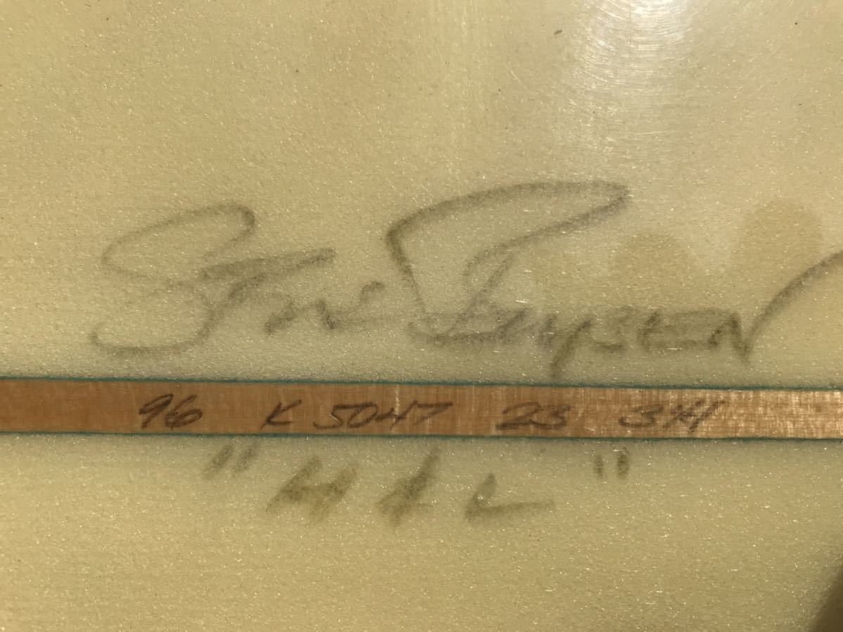 ロングボード/スティーブボイセン9’6’’（290㎝）/ハードケース＆フィン＆リーシュコード＆フィン固定ボルト★手渡し限定★ジャンク品_4