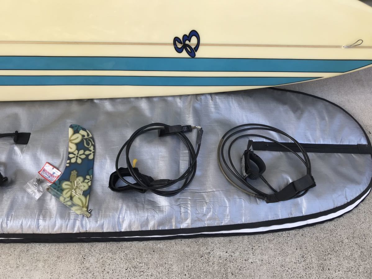 ロングボード/スティーブボイセン9’6’’（290㎝）/ハードケース＆フィン＆リーシュコード＆フィン固定ボルト★手渡し限定★ジャンク品_8