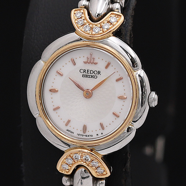 1円☆稼働◎良品【セイコー】クレドール SS×18KT コンビ 1E70-2220