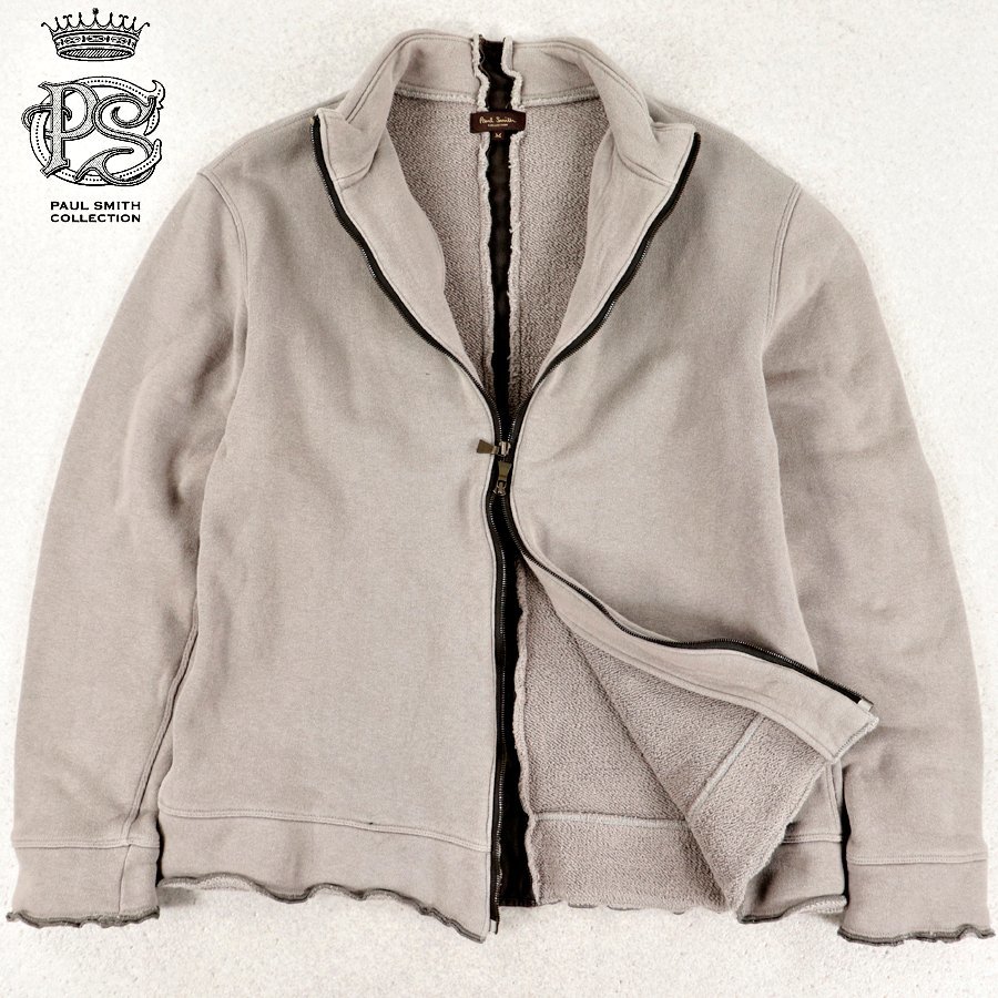 大人気，新作 相場価格￥39 600- 日本製 PAUL SMITH COLLECTION ポール スミス コットンスウェット ジップアップブルゾン グレー M メンズ(ジャンパー、ブルゾン)｜売買されたオークション情報、yahooの商品情報を 男性用