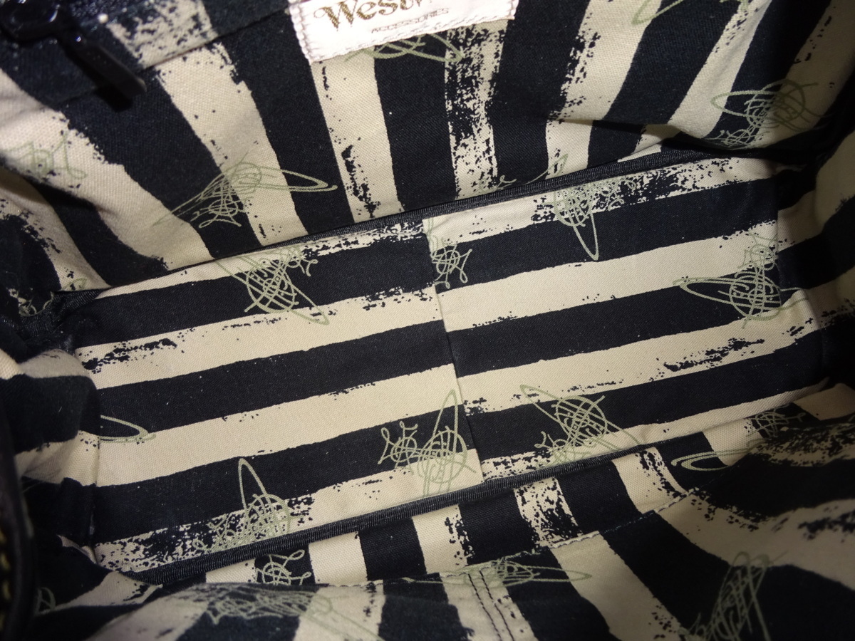 ヴィヴィアンウエストウッド レザー オーブ Vivienne Westwood ハンドバッグ パンチング ビッグオーブ レザーチャーム ビッグハート ウエストウッド ヴィヴィアン (ヴィヴィアンウエストウッド 中古・古着通販Vivienne &frasl; トートバッグ