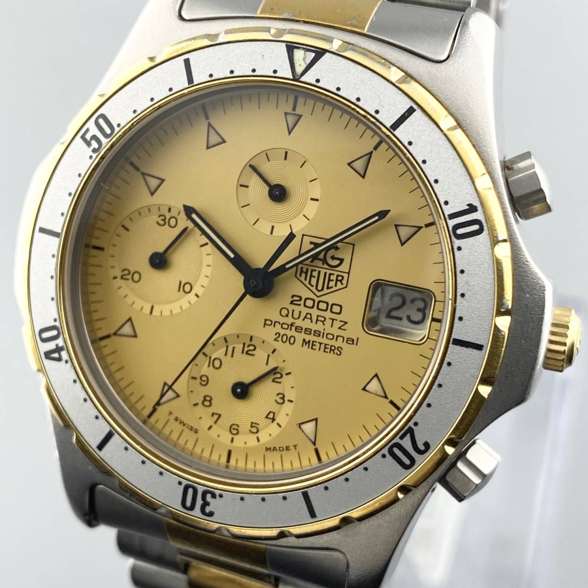 1円〜】TAG HEUER タグ ホイヤー 腕時計 メンズ 2000シリーズ クロノ 