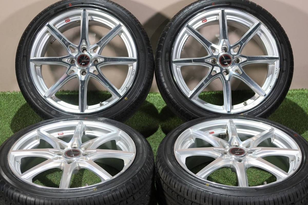 2021年製 バリ溝＞WEDS レオニス SV 17in 6.5J+42 PCD100 RADAR PRX 