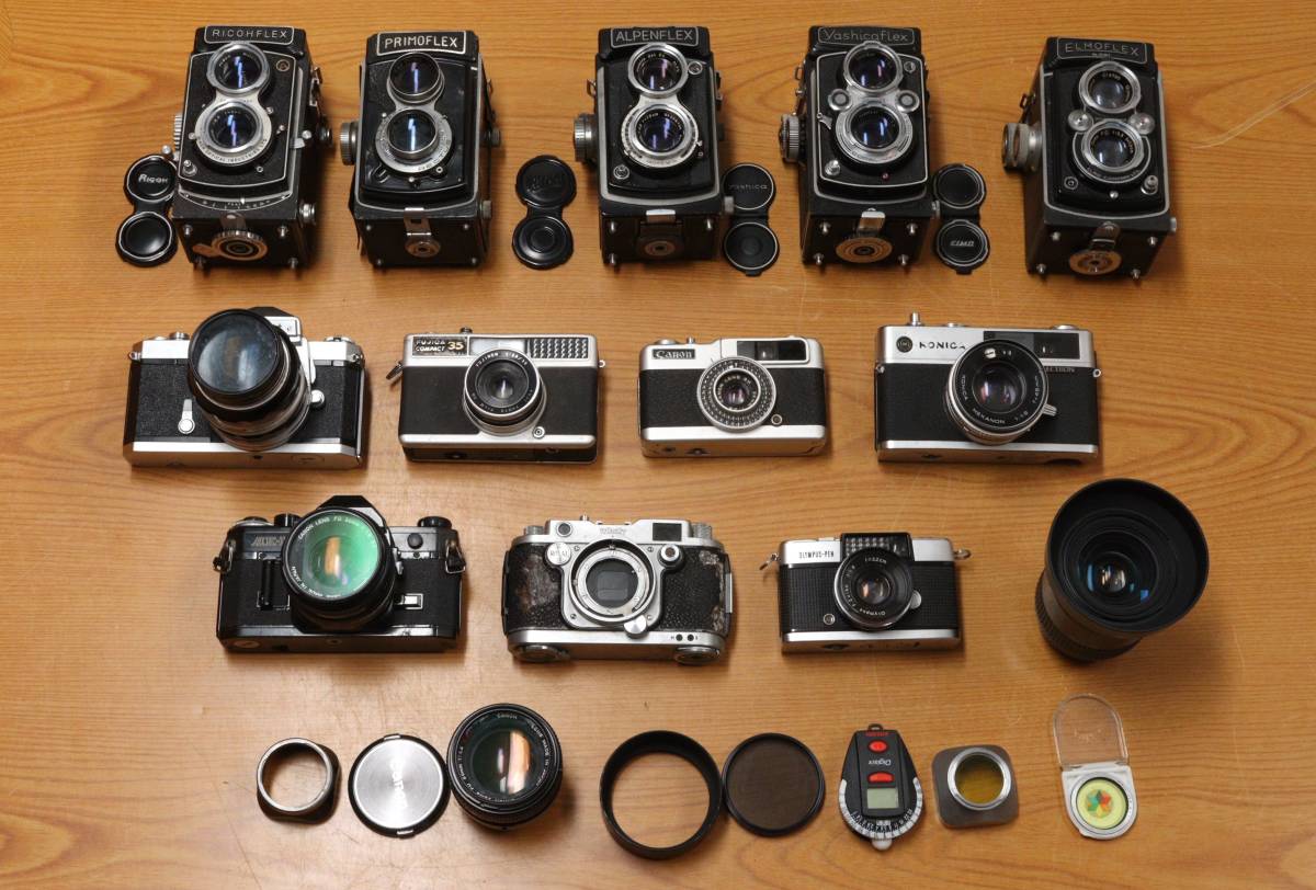 M フィルムカメラ 二眼レフカメラ レンズ まとめて RICOHFLEX 