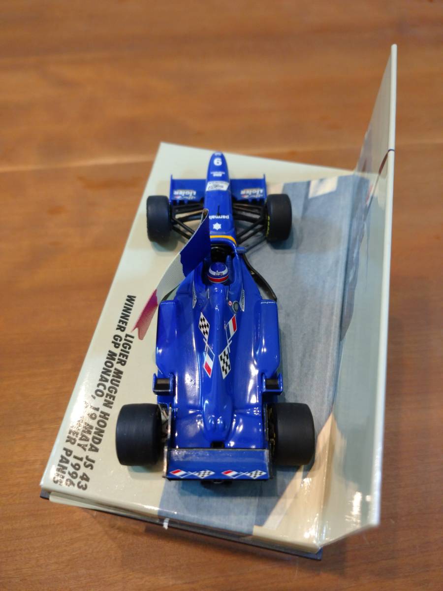 Minichamps Ligier JS43 Mugen Honda F1 - Échelle 1:43 - Vainqueur Monaco 1996 - Olivier Panis