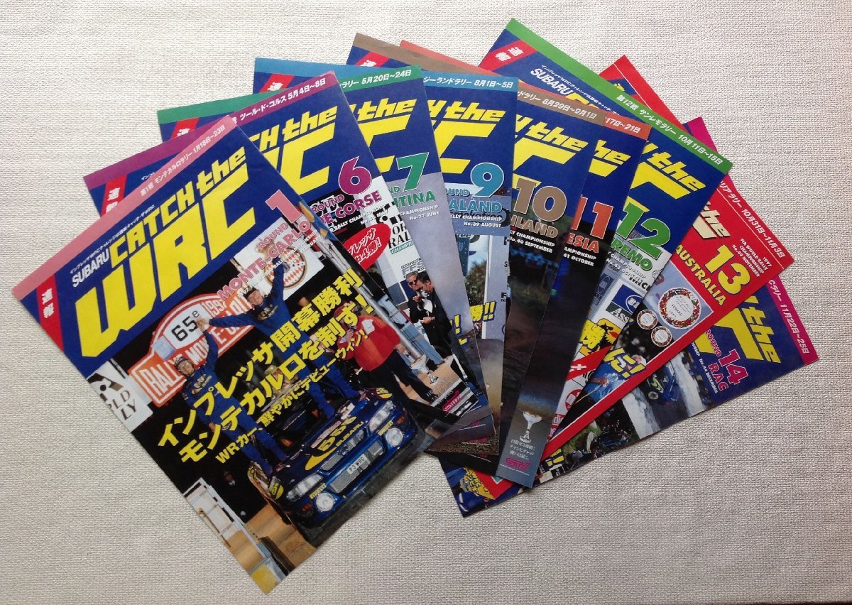 ☆[22054・スバル キャッチ・ザWRC 1997年 9冊セット ] SUBARU Catch