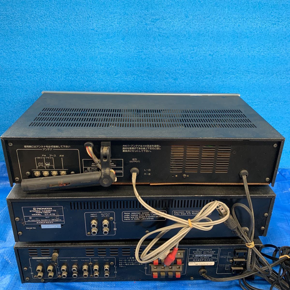 NO.03182.120.. PIONEER パイオニア TX-7700 SA-7700 CT-415 アンプ