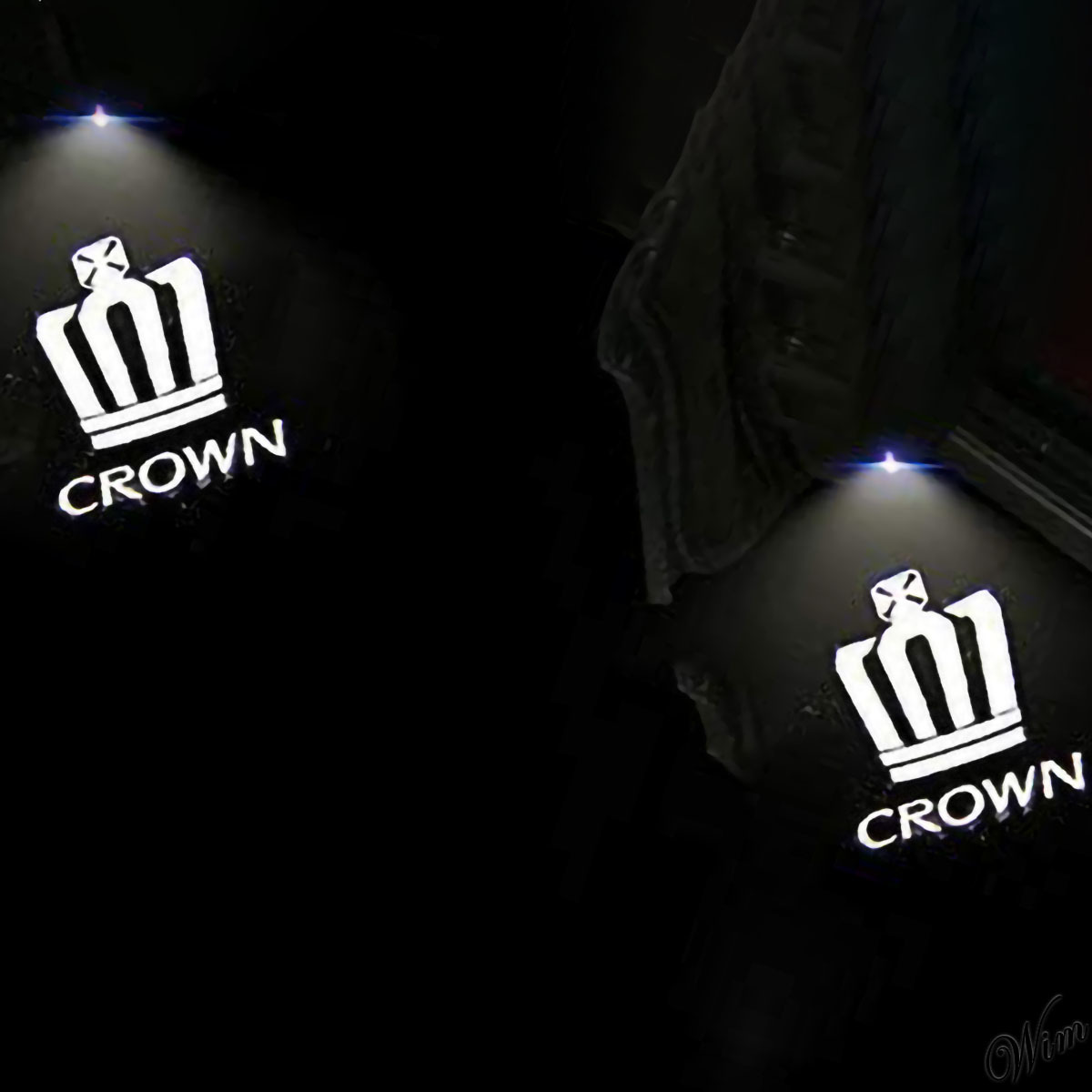 ◆クラウンにラグジュアリーな演出を◆ カーテシライト 2個セット 電装品 LED 自動車 ドアアップグレードパーツ 簡単設置 角度調整