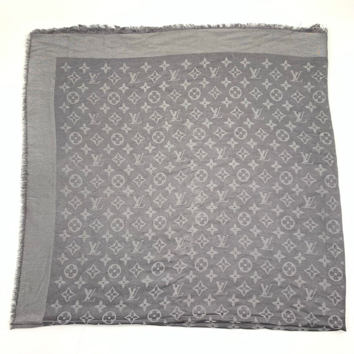 1円 □美品□ ルイヴィトン LOUIS VUITTON 大判ストール スカーフ 