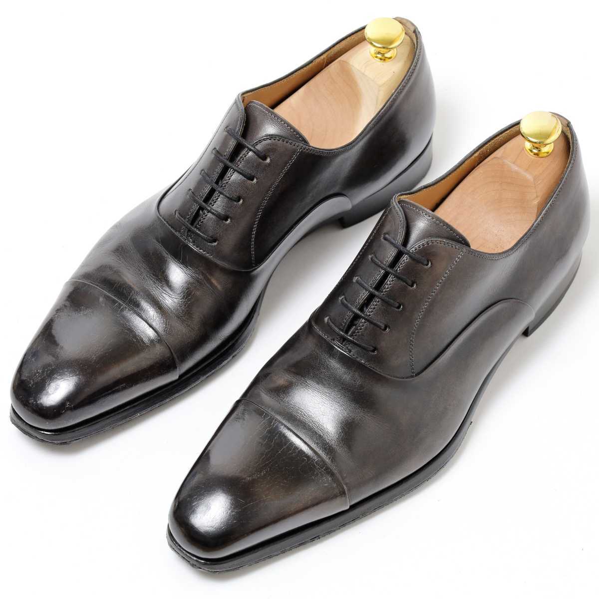 MAGNANNI】17378□42/26cm□内羽根式ストレートチップ□レベルソ仕上