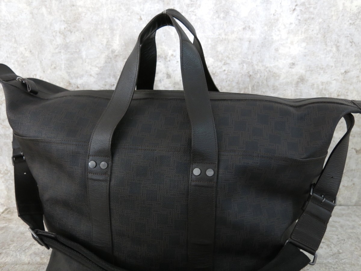 □極美品□dunhill ダンヒル□メンズ□PVC カーフ レザー 本革□2way 