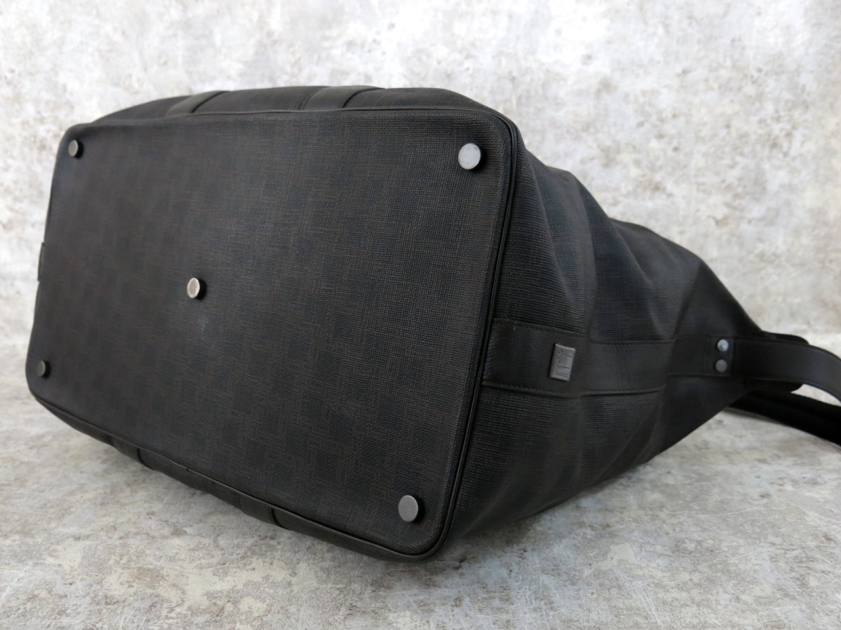 □極美品□dunhill ダンヒル□メンズ□PVC カーフ レザー 本革□2way 