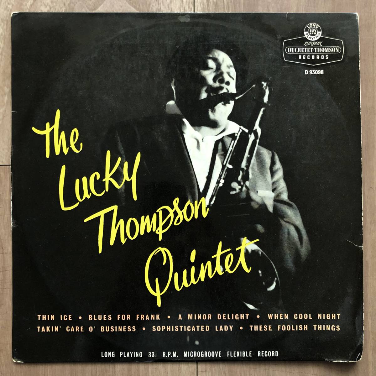 THE LUCKY THOMPSON QUINTET / DUCRETET-THOMSON LONDON 10インチ